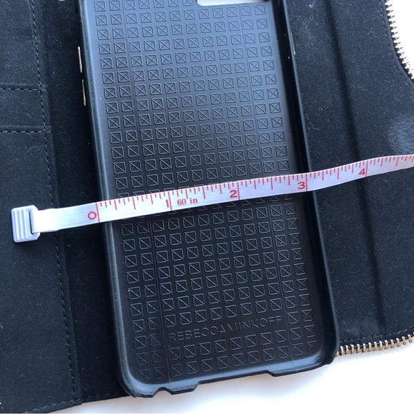 Rebecca Minkoff Folio Wallet Iphone 6/6s Plus Black Floral Multicolor Wristlet - Picture 9 of 12